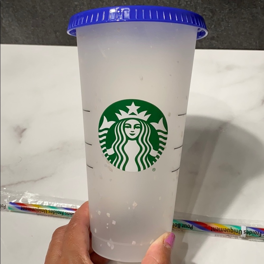 Starbucks Reusable Color Changing Confetti Cup